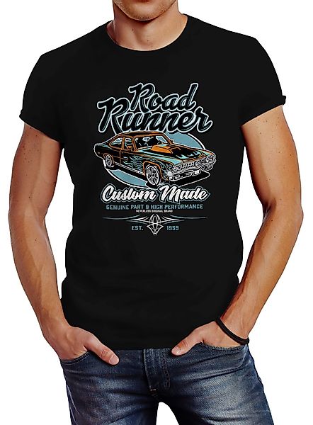 Neverless Print-Shirt Herren T-Shirt Roadrunner American günstig online kaufen