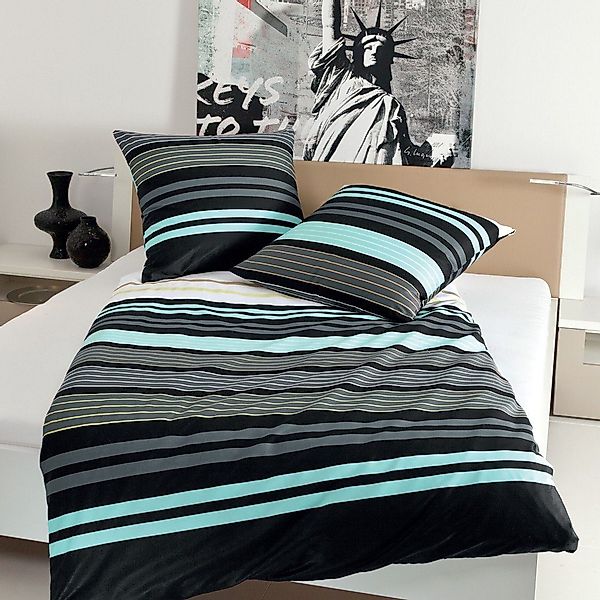 Janine Bettwäsche J.D. 8464 02 Aqua günstig online kaufen
