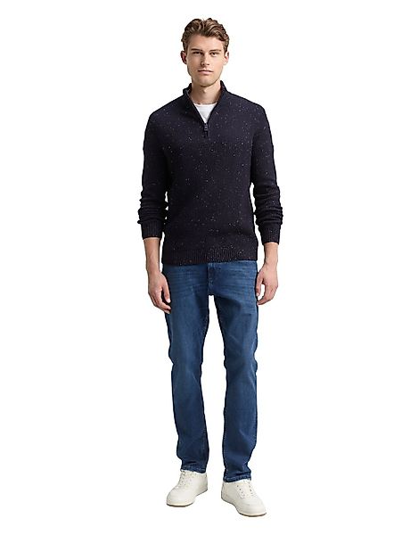 Tom Tailor Herren Stehkragen Pullover STRUCTURED MIX KNIT TROYER- Regular F günstig online kaufen