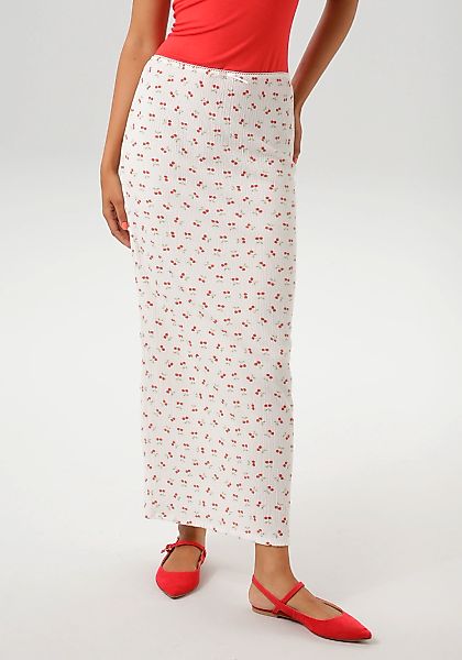 Aniston CASUAL Maxirock, allover mit Kirschen bedruckt günstig online kaufen