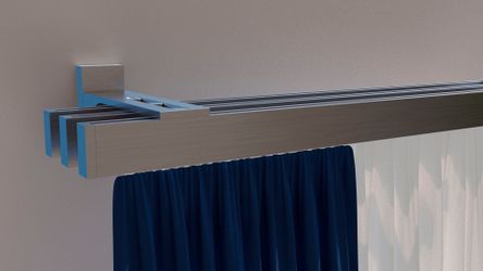 indeko Gardinenstange "Bern" 3 läufig-läufig Wunschmaßlänge Innenlauf Kompl günstig online kaufen