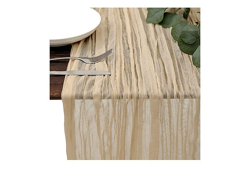 Coonoor Tischläufer Bali-Gaze mit Falten Tischdecke Bohemian Tabelle Flagge günstig online kaufen