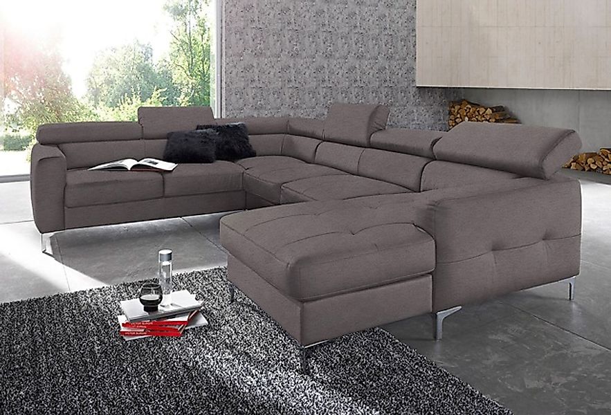COTTA Polstergarnitur »Sammy U-Form«, (Set, Tiefe der Recamiere 169 cm), Se günstig online kaufen