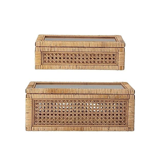 Bloomingville Aufbewahrungsbox Lally (2er Set, 1 St., Schachteln), Rattan N günstig online kaufen
