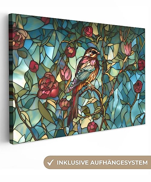 OneMillionCanvasses® Leinwandbild Vogel - Zweig - günstig online kaufen