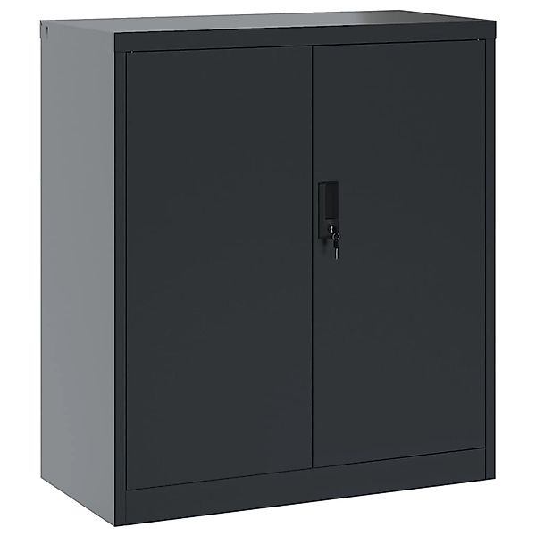 vidaXL Aktenschrank Anthrazit 79x40x90 cm Stahl günstig online kaufen