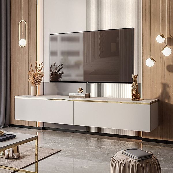 yourhouse24 Lowboard AURORA Kaschmir Hängende TV-Schrank günstig online kaufen