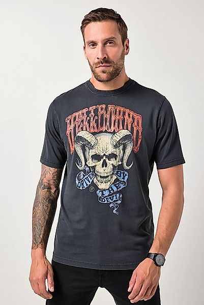 JP1880 T-Shirt JP1880 T-Shirt Halbarm Brustprint Vintage-Look günstig online kaufen