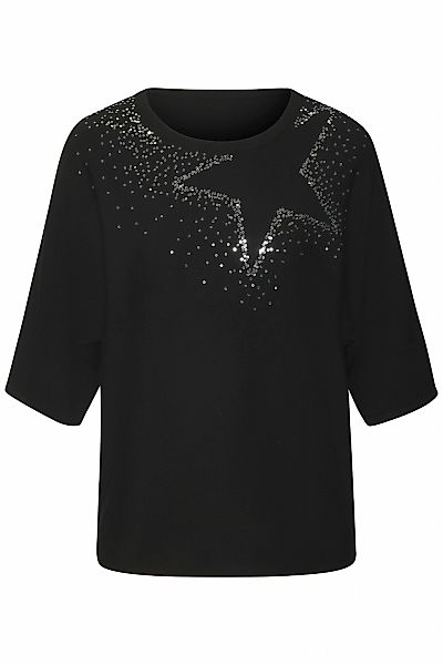 LASCANA Rundhalsshirt "mit Sternendesign aus funkelnden Pailletten" aus wei günstig online kaufen