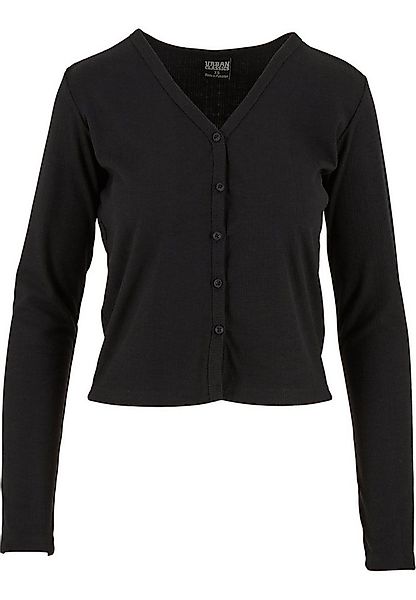 URBAN CLASSICS Strickjacke Urban Classics Ladies Rib Cardigan (1-tlg) günstig online kaufen