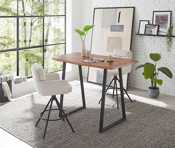 Stolkom Sp.z.o.o. Bartisch Goa, Massivholz mit Baumkante günstig online kaufen