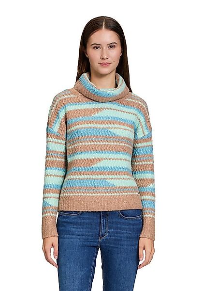 Betty&Co Strickpullover Damen Strickpullover mit Struktur (1-tlg) Jacquard günstig online kaufen