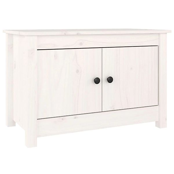 vidaXL Schuhschrank Weiß 70x38x45,5 cm Massivholz Kiefer 813780 günstig online kaufen