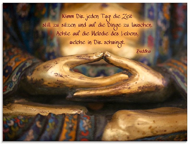 Artland Glasbild "Weisheit" Religion 1 Stk. tlg. in verschiedenen Größen günstig online kaufen