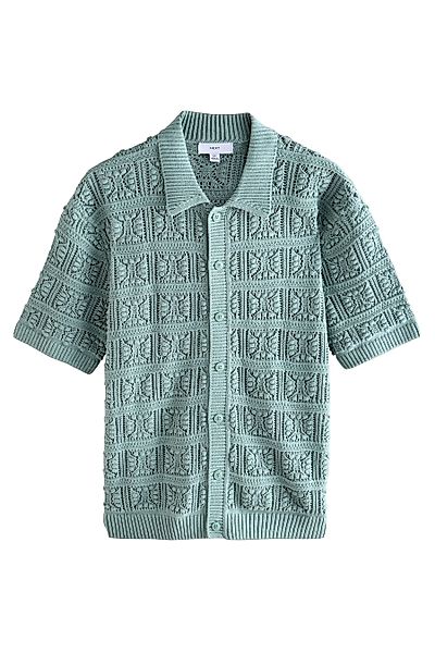 Next Poloshirt Relaxed Fit Kurzarm-Strickhemd mit günstig online kaufen