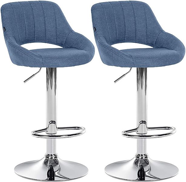 CLP Barhocker Milet Stoff (2er Set, 2 St., 2er), höhenverstellbar und drehb günstig online kaufen