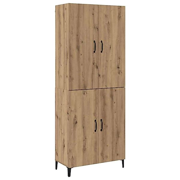 vidaXL Highboard Artisan-Eiche 69,5 x 34 x 180 cm Holzwerkstoff 3394570 günstig online kaufen