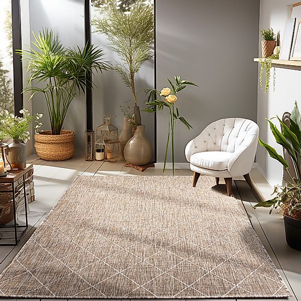 Carpettex Outdoorteppich Rauten Design, Läufer, Höhe: günstig online kaufen