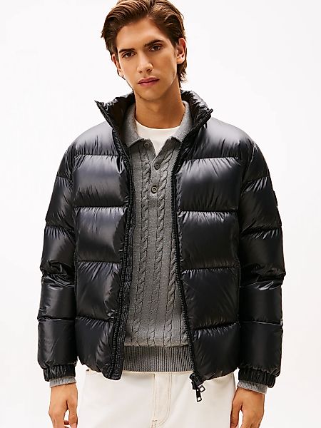 Tommy Hilfiger Steppjacke "SHINY DOWN STAND PUFFER" Winterjacke, Outdoorjac günstig online kaufen