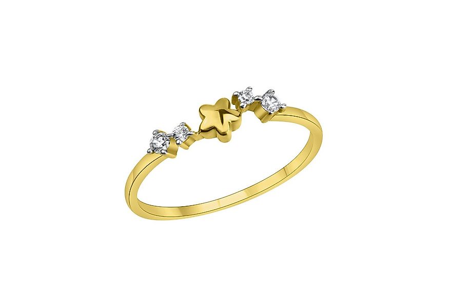 Fascination by Ellen K. Fingerring 375/- Gelbgold bicolor Zirkonia günstig online kaufen