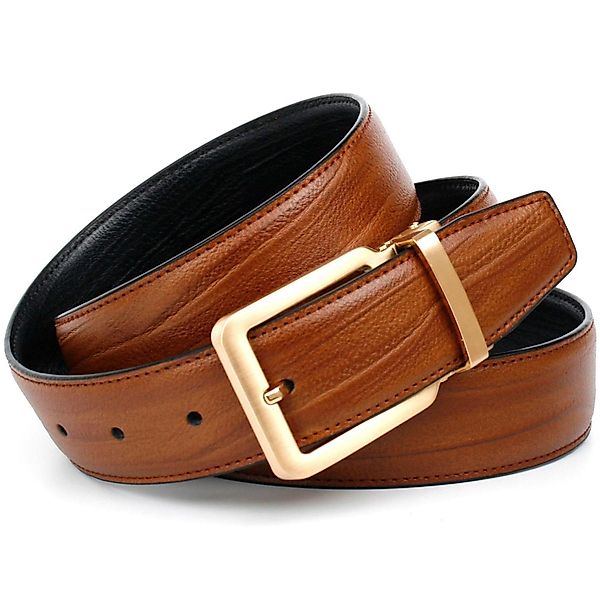 Anthoni Crown Ledergürtel in angesagter Cognac günstig online kaufen
