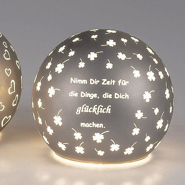 formano Kugelleuchte Grau, Durchmesser 12 cm, günstig online kaufen