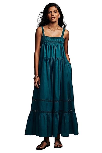 LAURA ASHLEY Maxikleid Laura Ashley Maxikleid mit Spitzenstreifen (1-tlg) günstig online kaufen