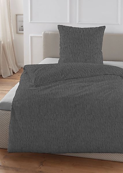 HECHTER PARIS Bettwäsche "0481309" 2 Stk. tlg. gekreppte Optik + Struktur, günstig online kaufen