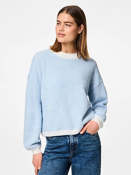 pieces Rundhalspullover PCDILIPPA LS O-NECK KNIT günstig online kaufen
