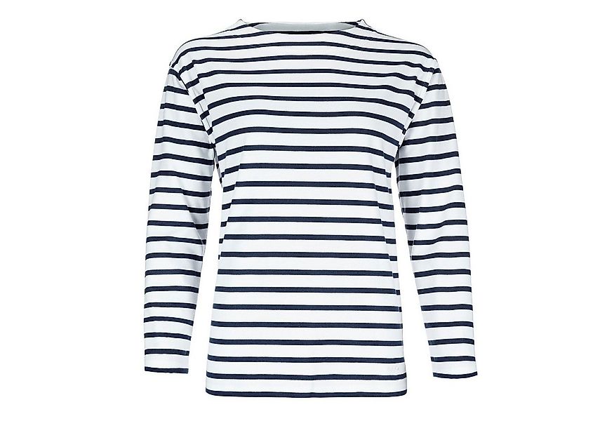 modAS Langarmshirt 2500D Damen Bretonisches Shirt U-Boot Ausschnitt - Ringe günstig online kaufen