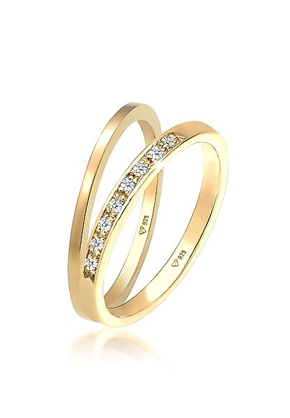 Elli DIAMONDS Diamantring Basic Memoire Diamant günstig online kaufen