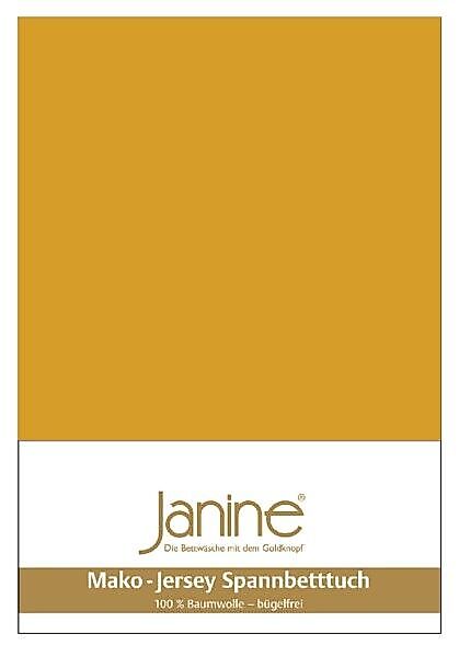 Janine Janine Spannbetttuch Mako-Feinjersey 5007 honiggold (73) Größe:  100 günstig online kaufen