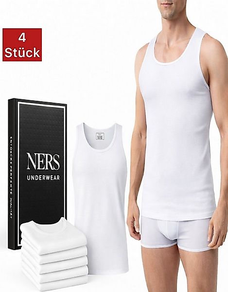 NERS Unterhemd (4er Pack) 100% Baumwolle für Herren Feinripp Tank Top, in G günstig online kaufen