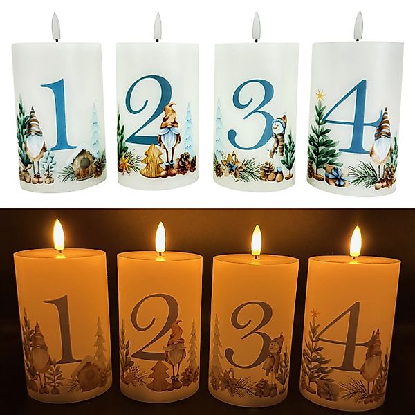 Online-Fuchs LED-Kerze 4 Adventskerzen im Set günstig online kaufen