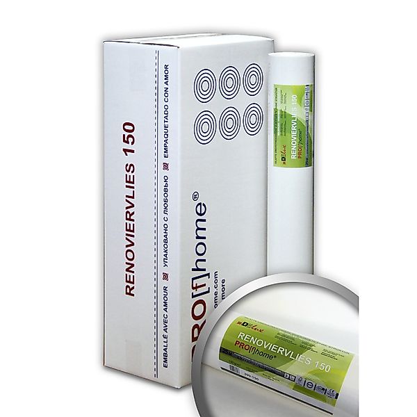 PROFHOME Renoviervlies 150 g Malervlies Anstrich-Vlies Vliestapete 1 Karton günstig online kaufen