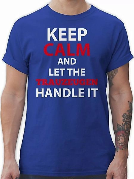Shirtracer T-Shirt Keep Calm Trauzeuge JGA Männer günstig online kaufen