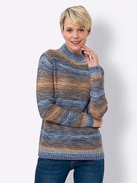 Sieh an! Strickpullover Stehkragenpullover günstig online kaufen