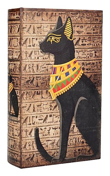 Figuren Shop GmbH Dekoobjekt Buch Schatulle - Ägyptische Katze Bastet - Auf günstig online kaufen