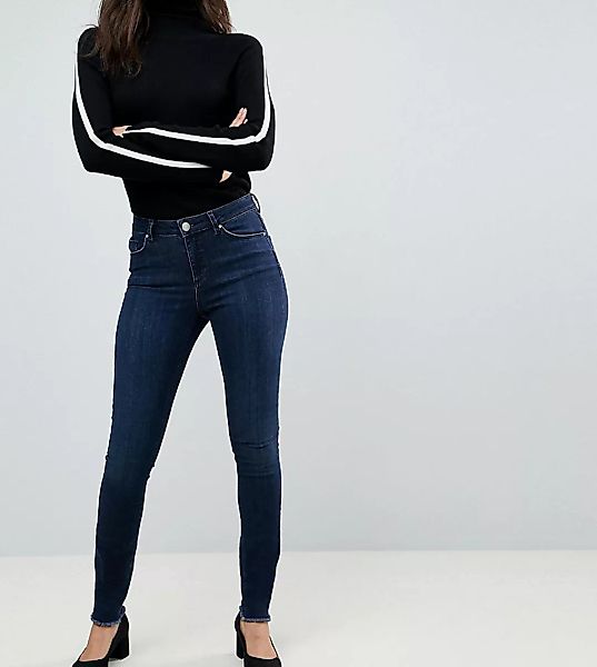 ASOS DESIGN Tall – Lisbon – Enge, knöchellange Jeans mit mittelhohem Bund i günstig online kaufen
