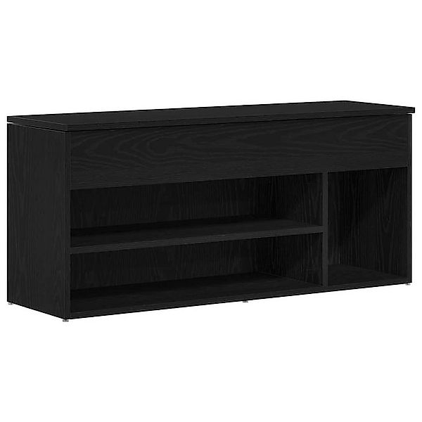 vidaXL Schuhschrank Schuhbank Schwarz Eichen-Optik 102x30,5x45 cm Holzwerks günstig online kaufen