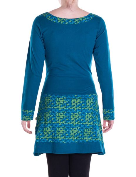 Vishes Langarmshirt Langarmshirt-Kleid Leicht Kurze Damen günstig online kaufen