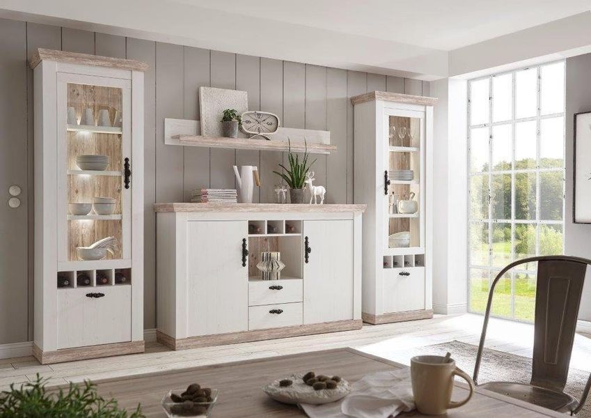 Home affaire Wohnwand "Florenz 9" Set, 4 Stk. tlg. günstig online kaufen