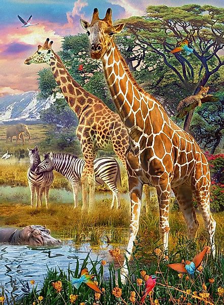 Ravensburger Puzzle Ravensburger Kinderpuzzle - 12943 Bunte Savanne - Tier- günstig online kaufen