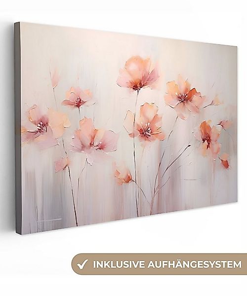 OneMillionCanvasses® Leinwandbild Mohn - Blumen - Kunst - Abstrakt - Aquare günstig online kaufen