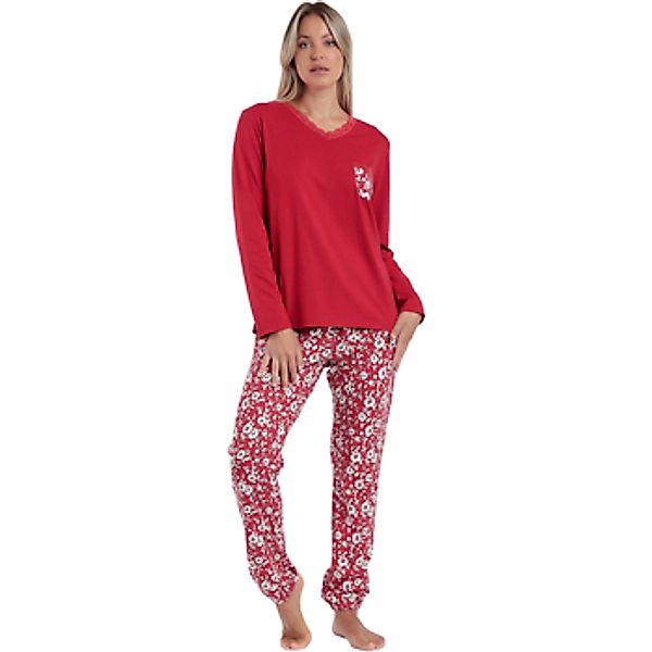 Admas  Pyjamas/ Nachthemden Pyjama Hose Oberteil Langarm Romantic Winter günstig online kaufen