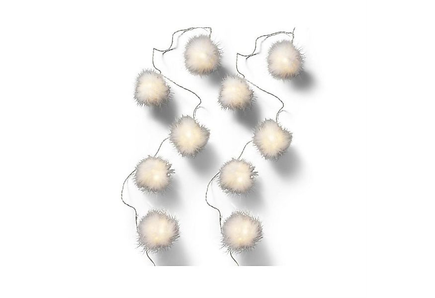 MARELIDA LED-Lichterkette Schneebälle 26 leuchtende Bälle 10m Winter Dekoli günstig online kaufen