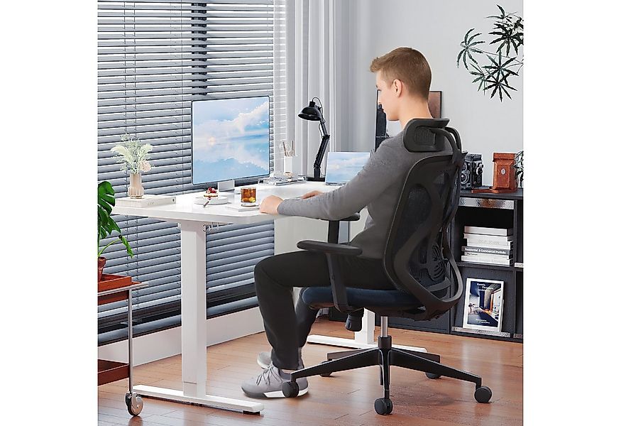 HOMALL Schreibtisch Schreibtisch Höhenverstellbarer mit Gedächtnis und Sitz günstig online kaufen