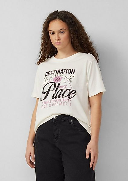 QS Kurzarmshirt T-Shirt T-Shirt mit Frontprint günstig online kaufen