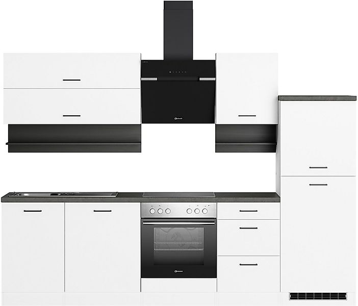 KOCHSTATION Küchenzeile Betty, Breite 280 cm, mit E-Geräten von Bauknecht günstig online kaufen