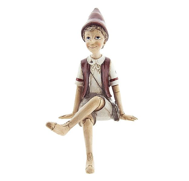 Clayre & Eef Dekofigur Deko Dekoration Figur Pinocchio sitzend groß ca. 13 günstig online kaufen